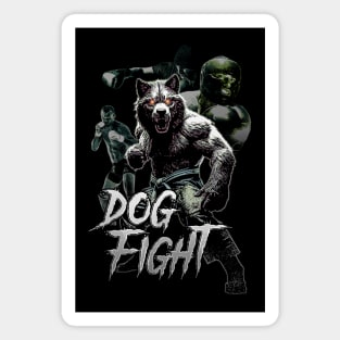 Dog Fight! Magnet